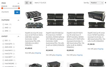 Car-PC barebone comparison