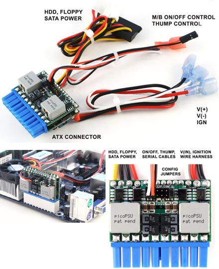 M3-ATX 6-24V DC/DC (125 Watt) [picoPSU-format !]